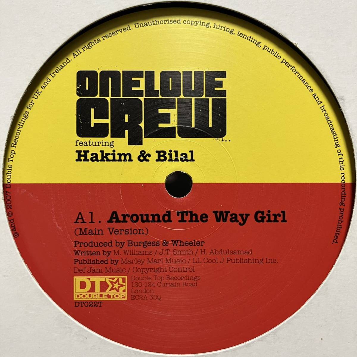 ONE LOVE CREW ft. Hakim & Bilal / Around The Way Girl / LL COOL J カヴァー_画像2