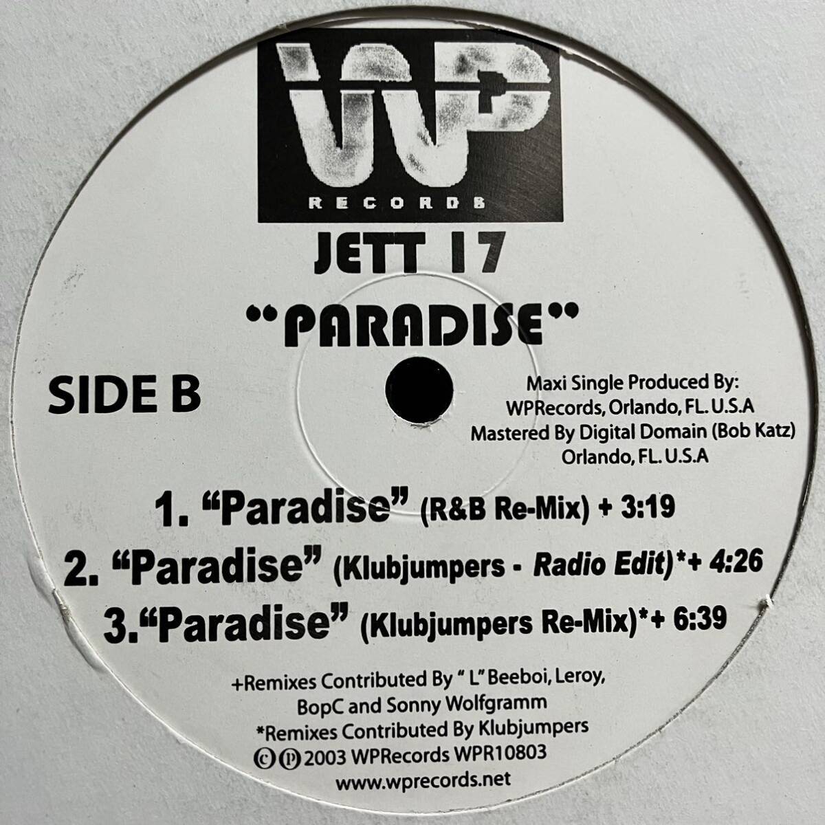 【激レア】JETT17 / PARADISE R&B Re-Mix Ragga B-Boy Klubjumpers JETT 17_画像2