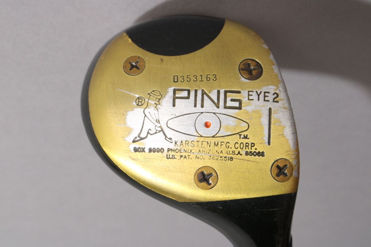 ピン ドライバー《1W》PING EYE2 KARSTEN MFG 85068 L-SHAFT 純正スチール シャフト良品 ヴィンテージ ゴルフ ＃160※G935_画像1