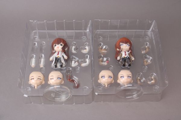 良品 Steins;Gate 牧瀬紅莉栖 通常 白衣Ver. 2体セット まとめ セット ねんどろいど グッドスマイルカンパニー フィギュア #80〇650/k.e_画像9