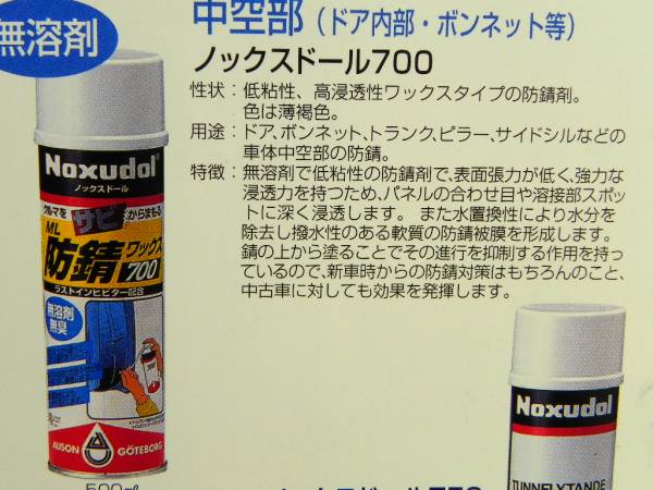 ノックスドール *700 (0.5L) Noxudol 浸透性 防錆剤 皮膜 スプレー塗料_取扱い用途、詳細です。