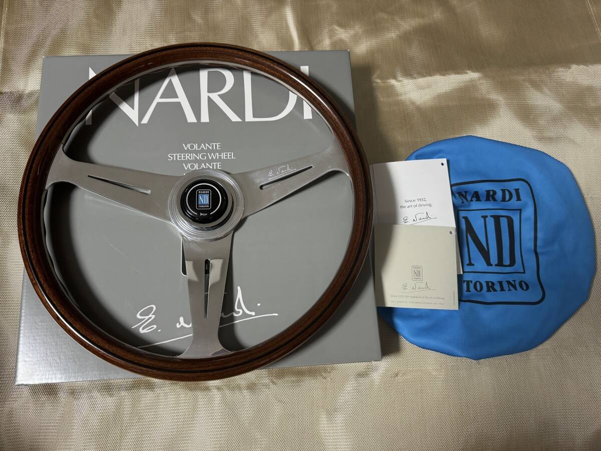 NARDI ナルディ CLASSIC クラシック ウッド&ポリッシュスポーク 380mm ステアリング N140_画像1