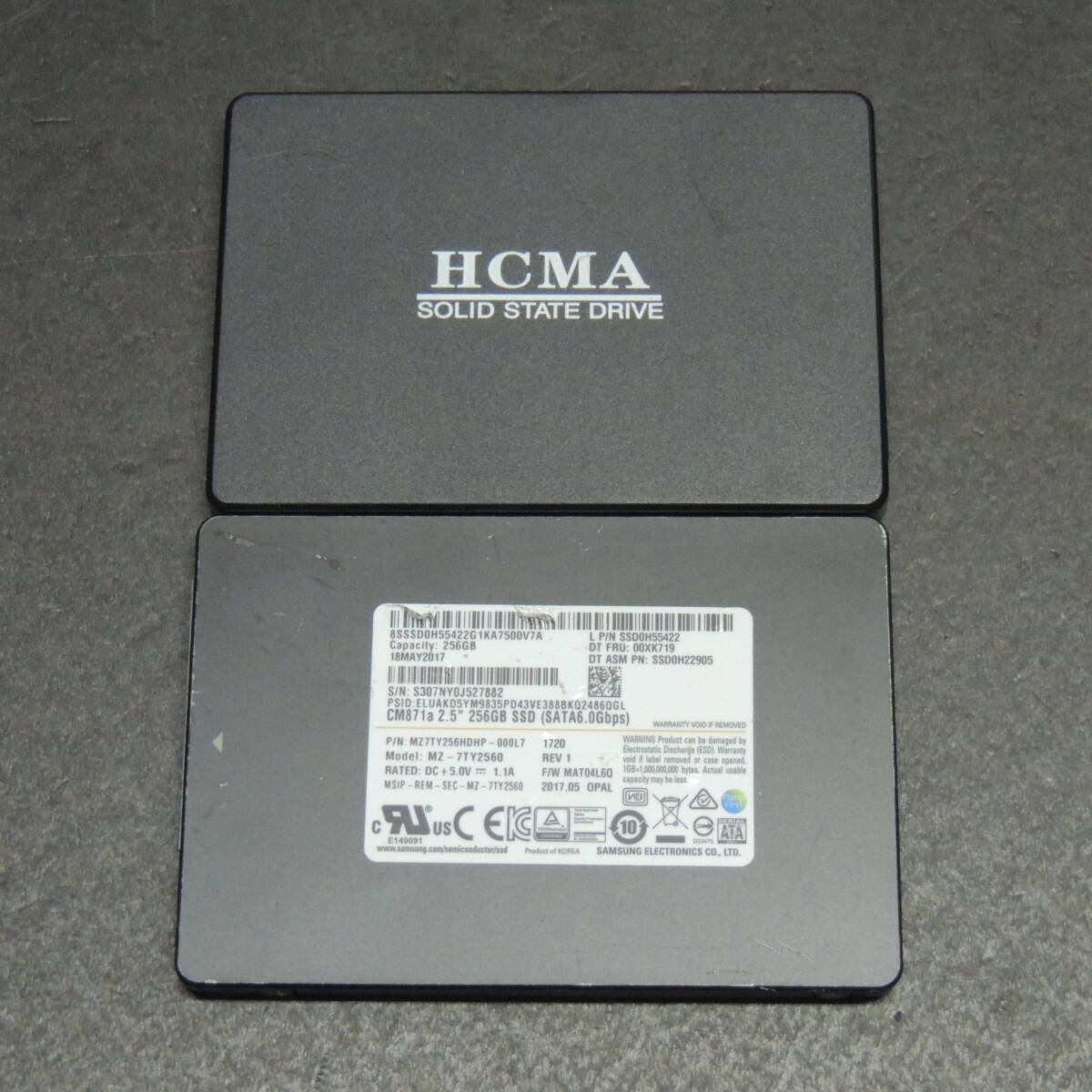 【2台まとめ売り/検品済み】HCMA SSD 256GB / SAMSUNG SSD 256GB MZ-7TY2560 管理:s-13_画像1