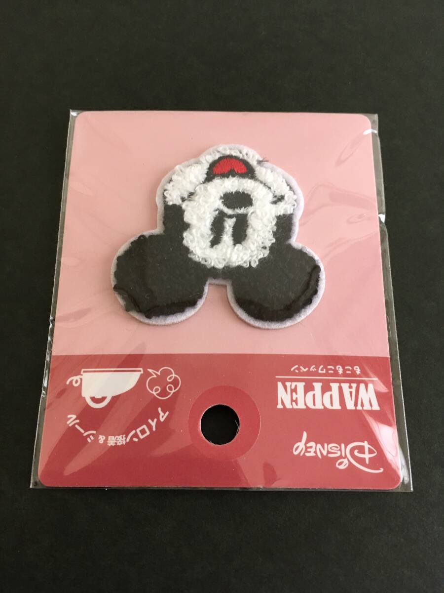 Disney/ディズニー　ワッペン☆彡　もこもこ　ミッキー☆　刺繍　シール　アップリケ　新品未開封品_表