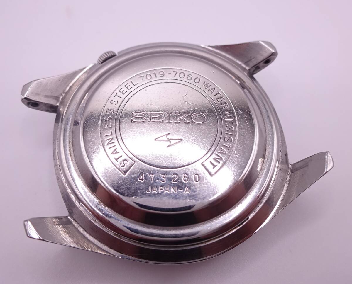 7700801-1【稼働品】セイコー/SEIKO/5アクタス/7019-7060/AT/自動巻/シルバー文字盤/デイデイト/21石/メンズ腕時計の画像8