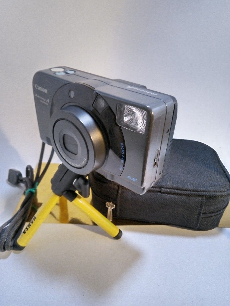 Canon　Autoboy  A panorama AIAF■動作美品　三脚、ポーチ、ストラップ付き　フィルムカメラ■■■■