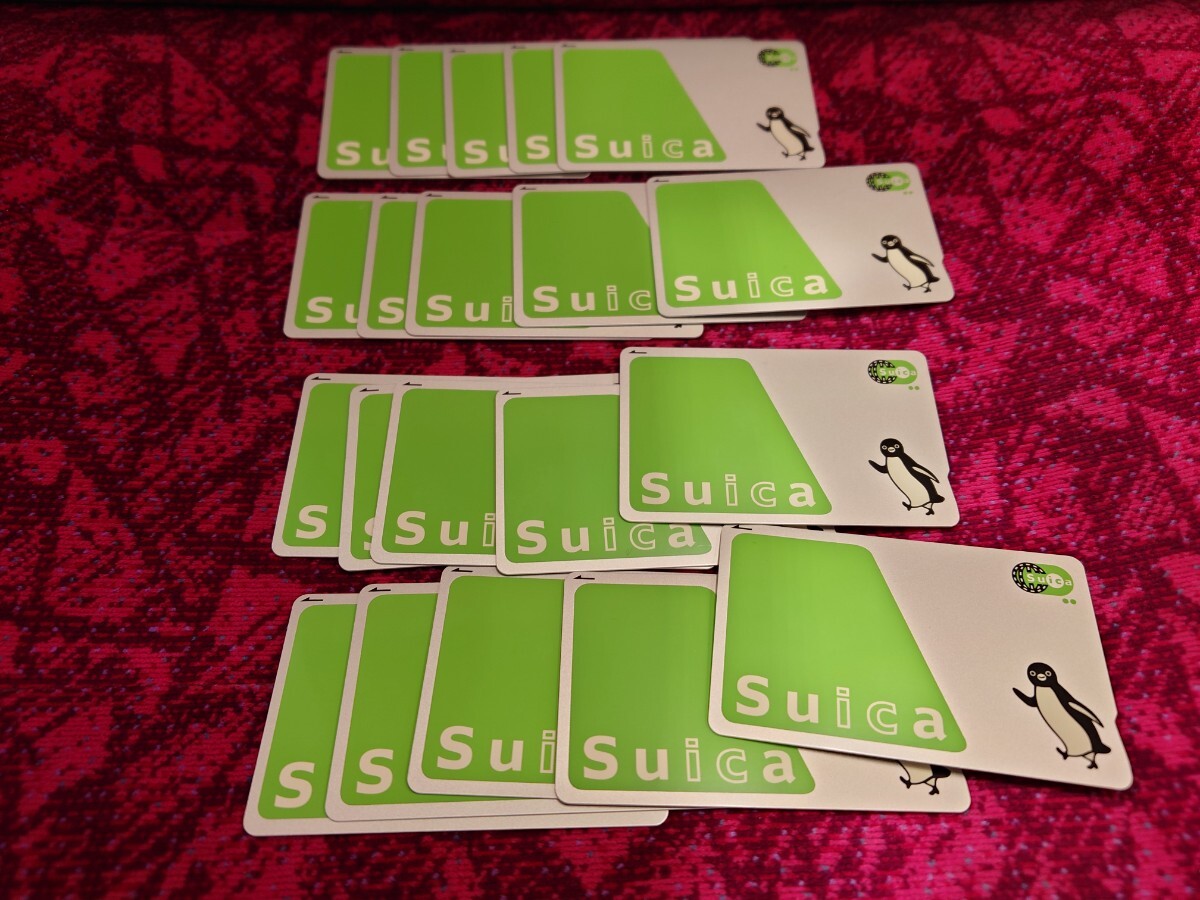 無記名Suica 20枚 ApplePay他未登録 全て美品 ①の画像1