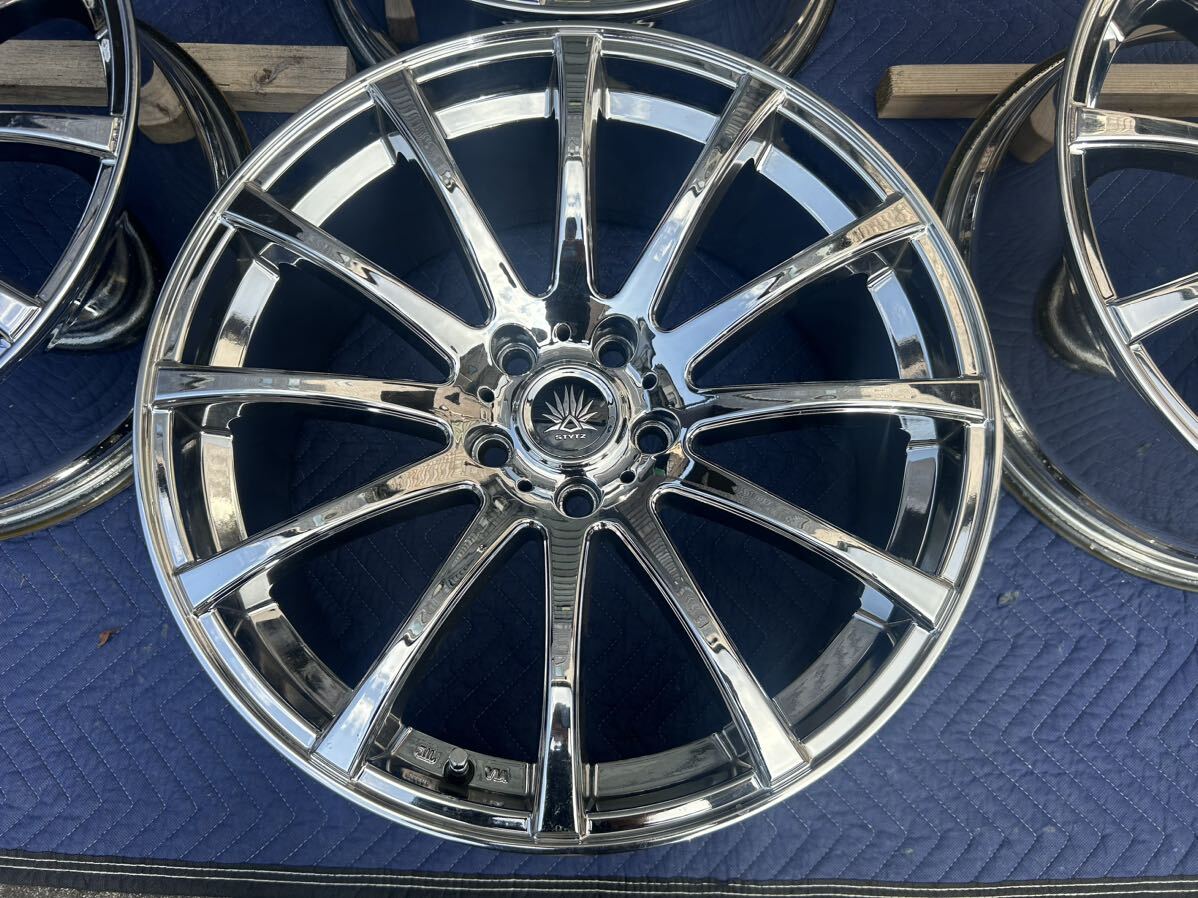 社外ホイール 19×8.5J 114.3 5H +36 ハブ68　4本セット【中古】_画像3