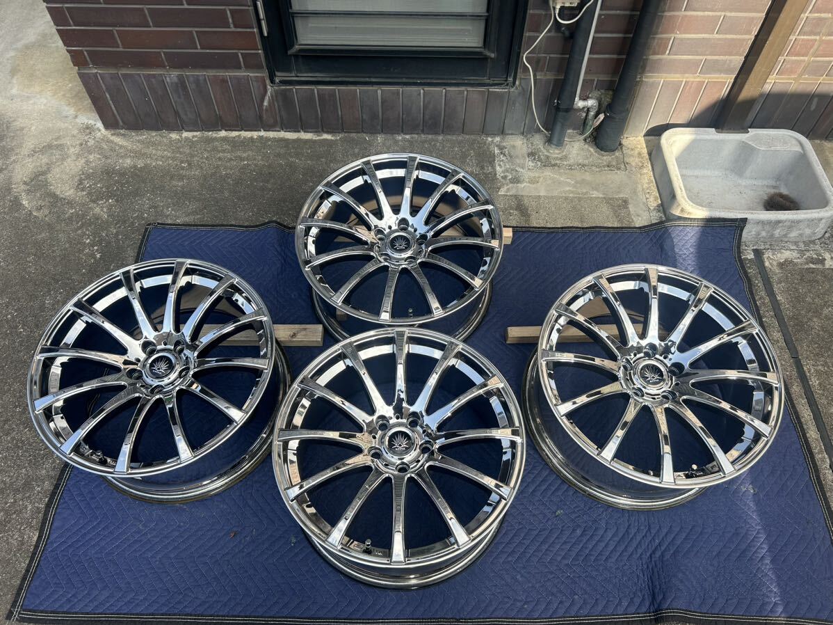 社外ホイール 19×8.5J 114.3 5H +36 ハブ68　4本セット【中古】_画像1