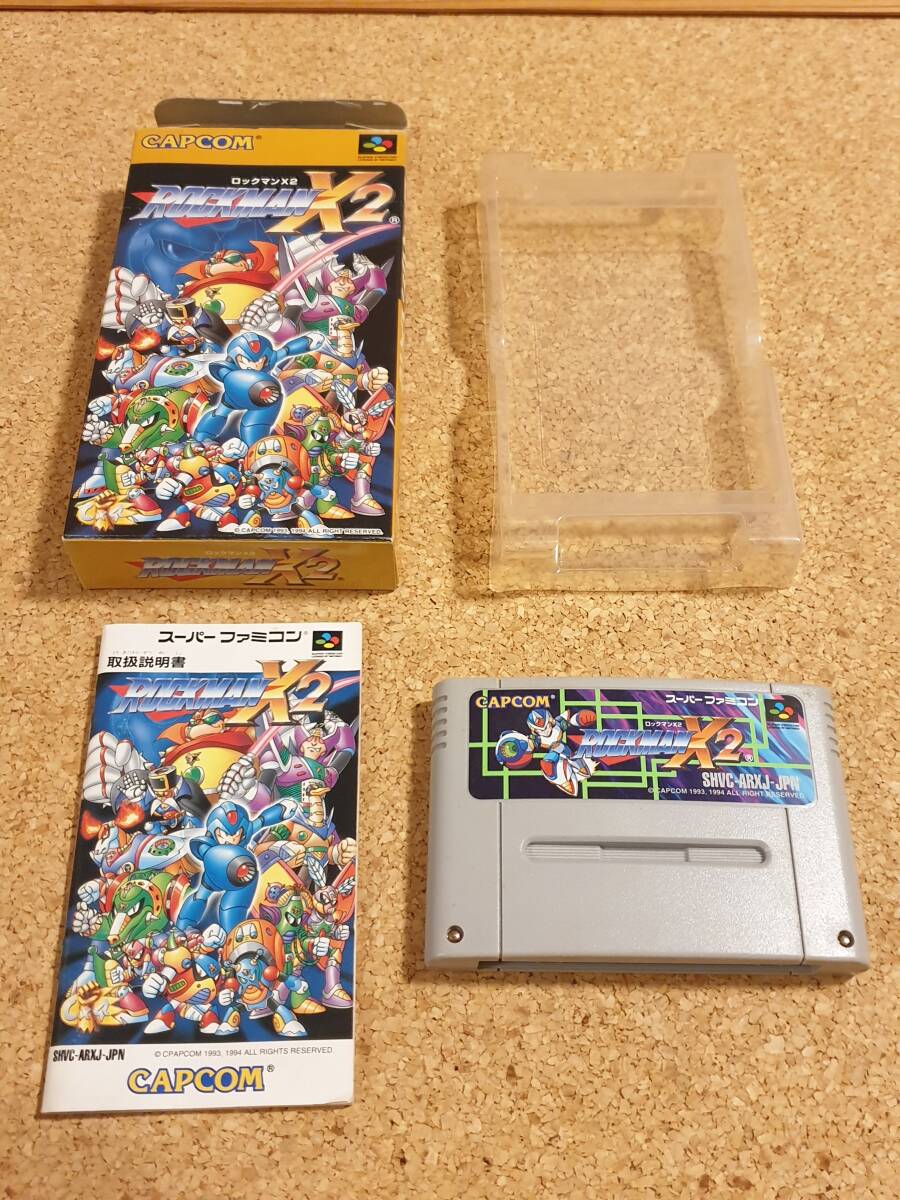 SFC 「ロックマンX2」 箱説付 スーパーファミコン ROCKMAN X2の画像1