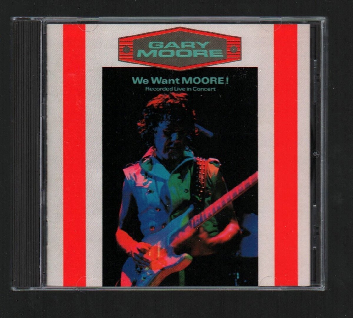 ■ゲイリー・ムーア(Gary Moore)■「WE WANT MOORE -recorded live-」■♪MURDER IN THE SKIES♪■品番:VJD-28100■1989/2/1発売■美品■_画像1