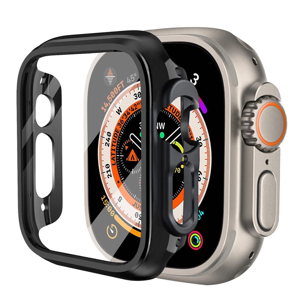 KIMOKU コンパチブル Apple Watch 保護ケース 高耐久 49mm