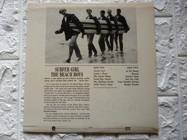 貴重輸入LPレコード #60年代ポップス #サーフィン＆ホットロッド #ブライアンウイルソン THE BEACH BOYS /SURFER GIRL_画像2