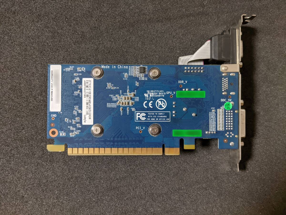 玄人志向 GF-GT710-E1GB/LP / NVIDIA GeForce GT 710 1GB DDR3 ビデオカード_画像2