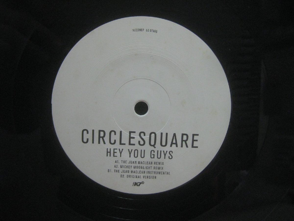 サークルスクエア / Circlesquare / Hey You Guys ◆LP8331NO BSGP◆12インチ_画像3