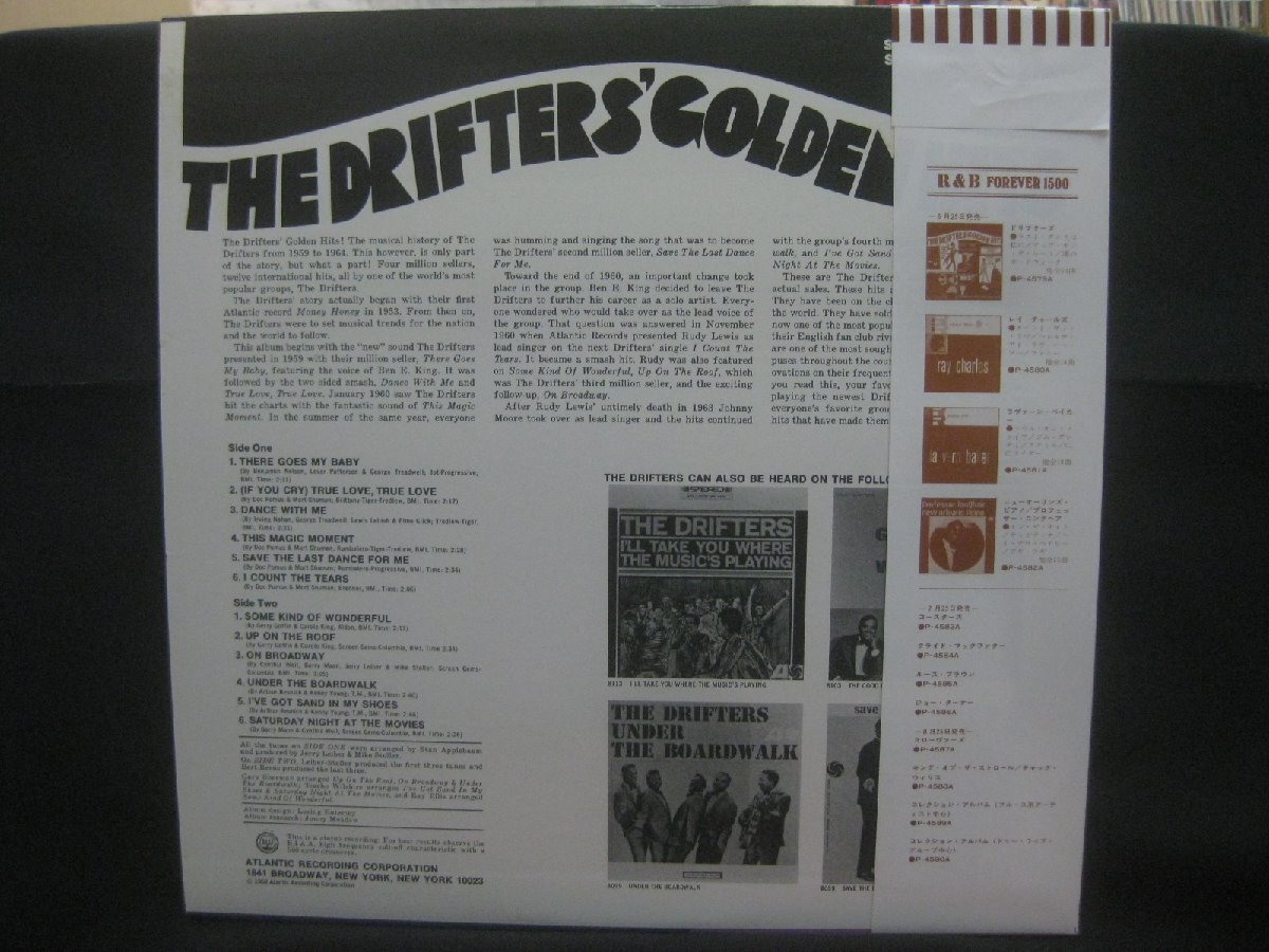 ドリフターズ / The Drifters / The Drifters' Golden Hits ◆LP8342NO PYWP◆LP_画像2