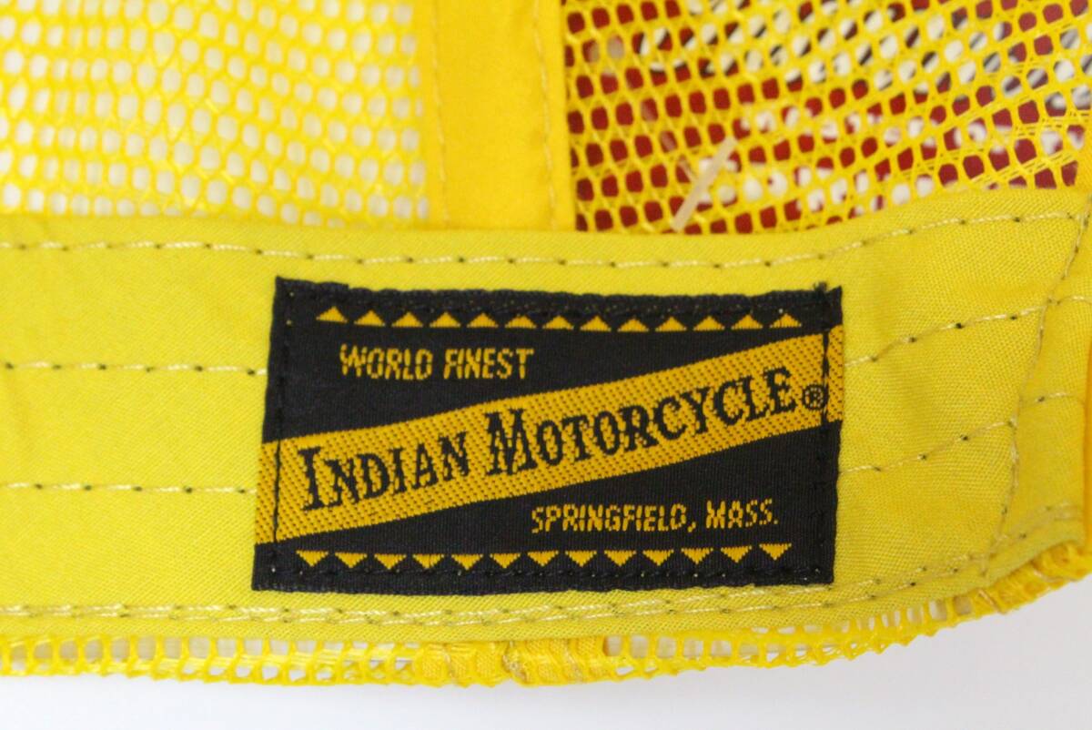 CH85難あり 東洋 インディアンモーターサイクル メッシュキャップ 刺繍 INDIAN MORTORSYCLE 野球帽 キャップの画像6