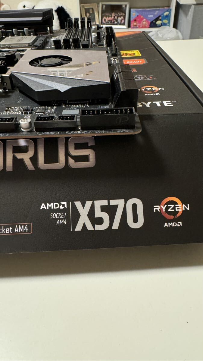 動作品 AMD Ryzen 7 5800x CPU マザーボード AORUS x570 pro GIGABYTE AM4の画像3