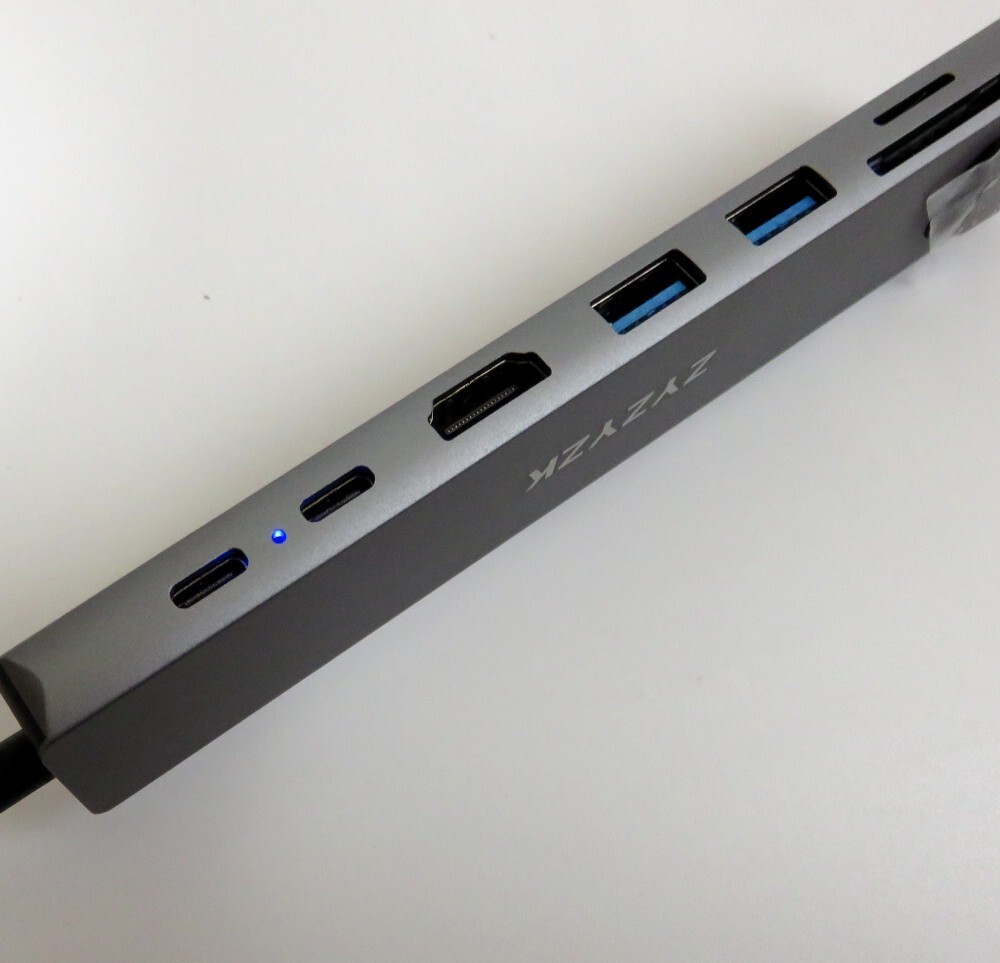 【1円スタート】ZYZYZK USB C ハブ 8-in-1 Type C ドッキングステーション 1円 TER01_1086の画像3