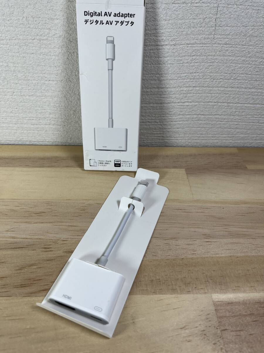 【一円スタート】iPhone ライトニング to HDMI変換アダプター「1円」URA01_2479の画像1