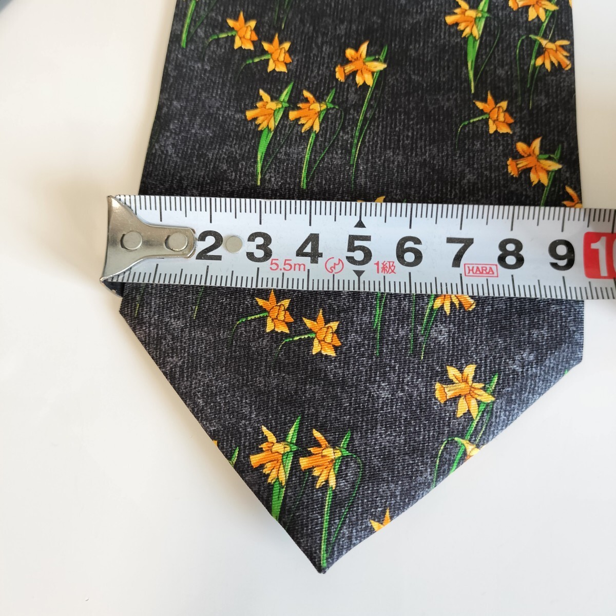  Dunhill (Dunhill) black green orange flower necktie 