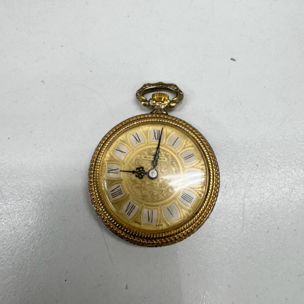 44498-180 稼働品 BUCHERER ブッフェラー ポケットウォッチ 懐中時計 手巻 - GP ユニセックス 時計 送料180円~
