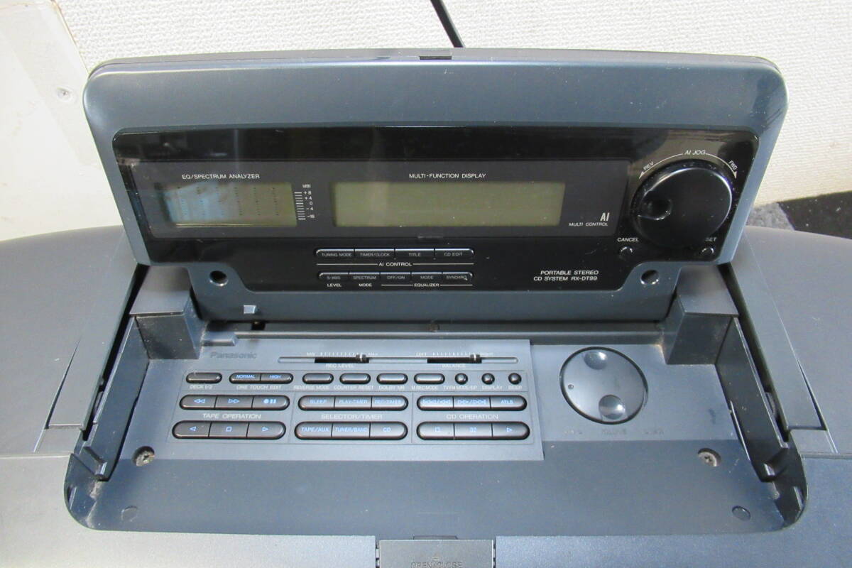 棚11.B1275 Panasonic パナソニック RX-DT99 バブルラジカセ CDラジカセ 現状品の画像5