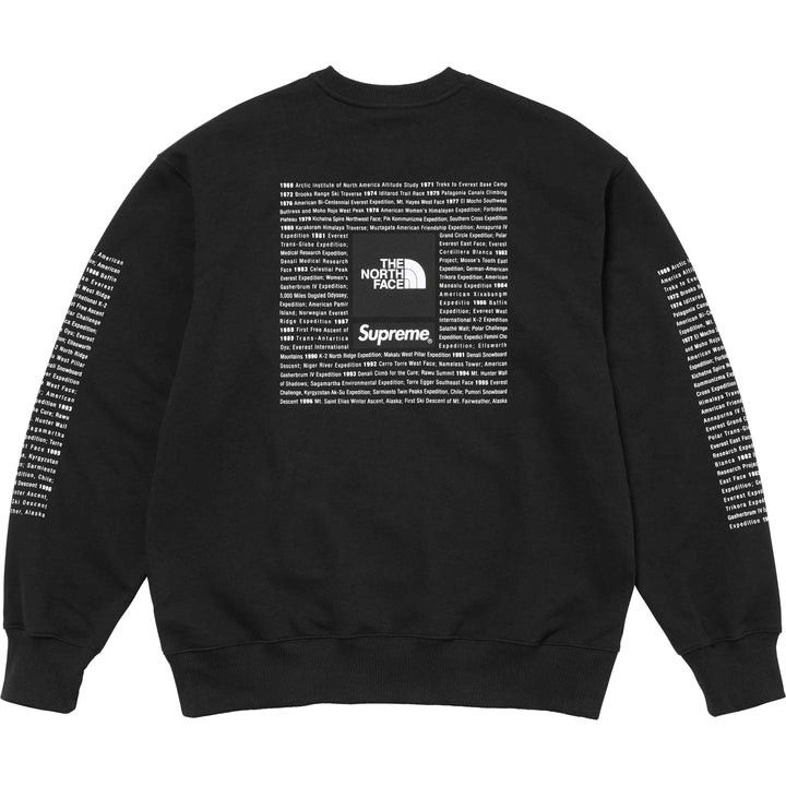 24SS Supreme The North Face Crewneck Black XL シュプリームノースフェイススウェット