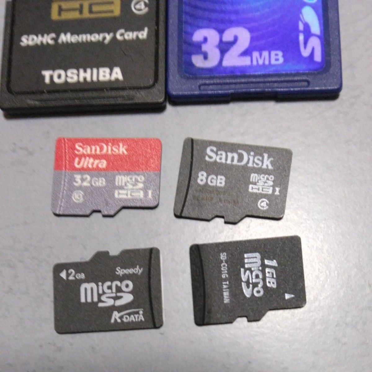 SDカード、 microSDカード、アダプター