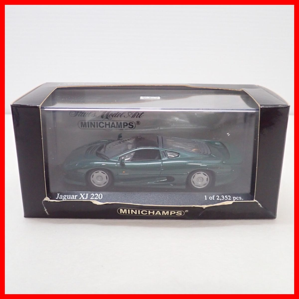 ☆PMA 1/43 ジャガー XJ 220 1991 グリーンメタリック 430102224 Jaguar XJ 220 1991 Jaguar Racing Green ミニチャンプス MINICHAMPS【10_画像9