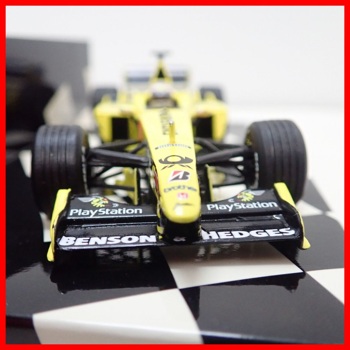 ☆PMA 1/43 ジョーダン 無限 ホンダ EJ10 佐藤琢磨 2000年 400000099 Jordan MUGEN Honda EJ10 T.Sato 1st F1 Test ミニチャンプス【10_画像4