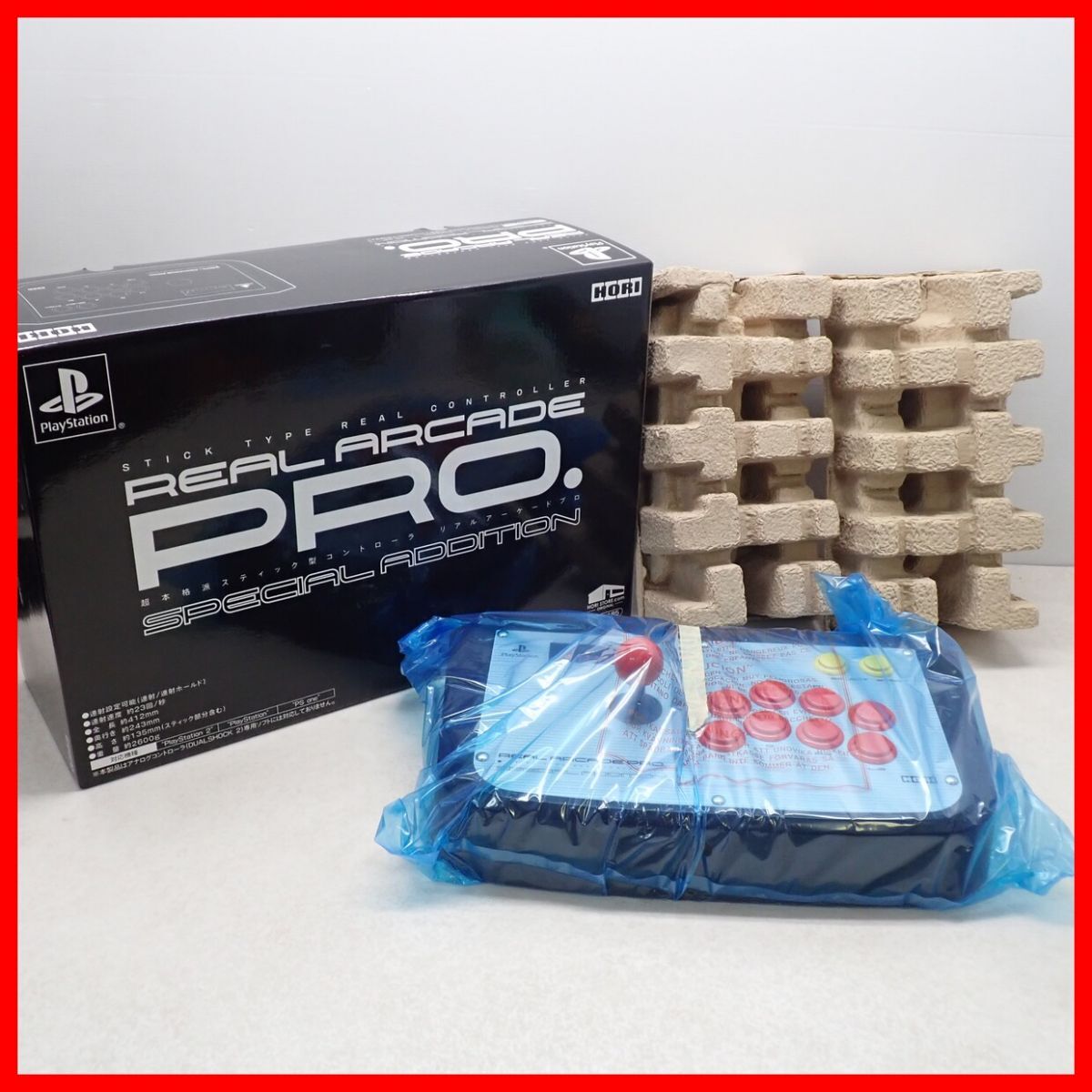 ☆1円〜 未使用 PS2/PS/PSone HORI リアル アーケード プロ スペシャル エディション HP2-185 REAL ARCADE Pro. SPECIAL ADDITION 箱付【20_画像1