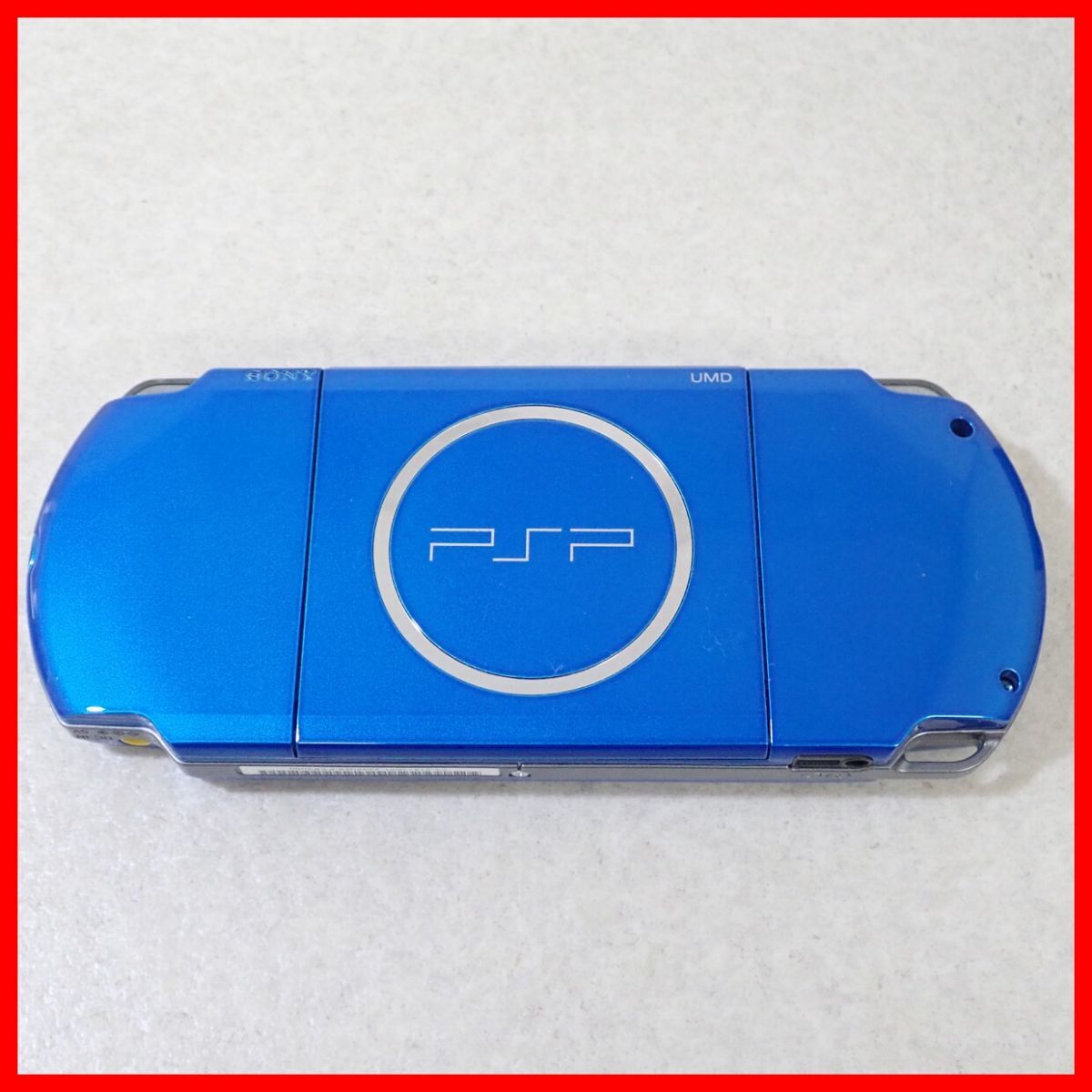 ◇1円〜 動作品 PSP プレイステーションポータブル PSP-3000 バイブラント・ブルー 本体 SONY ソニー 箱説付【10_画像4