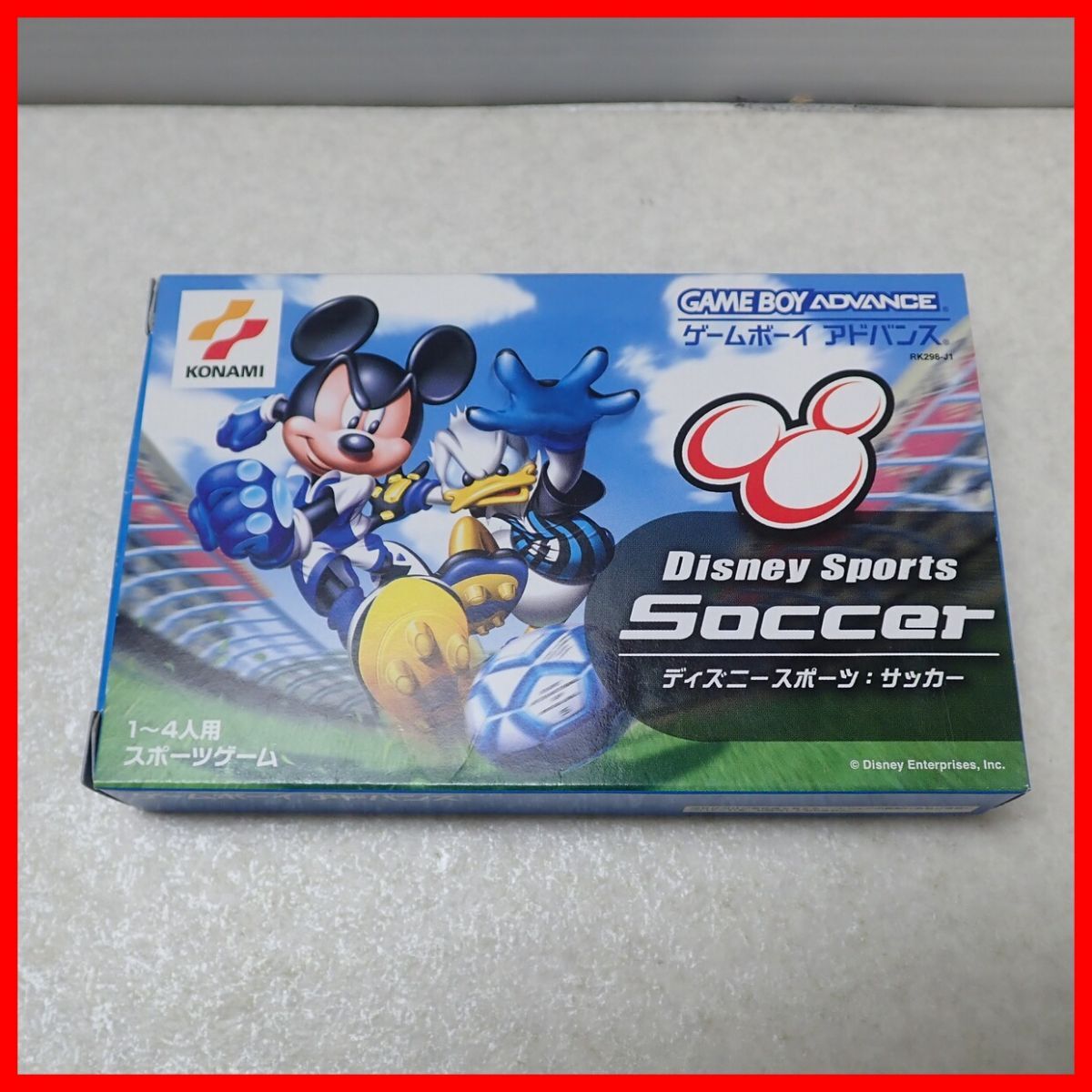 ◇動作保証品 GBA ゲームボーイアドバンス Disney Sports Soccer ディズニースポーツ：サッカー KONAMI コナミ 箱説ハガキ付【PP_画像10