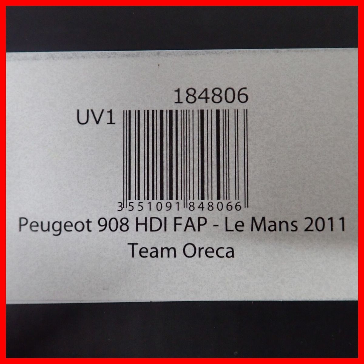 ☆ノレブ 1/18 プジョー 908 HDi FAP ル・マン 2011 #10 チームオレカ 184806 Peugeot 908 HDI FAP-Le Mans 2011 #10 Team Oreca NOREV【20の画像2