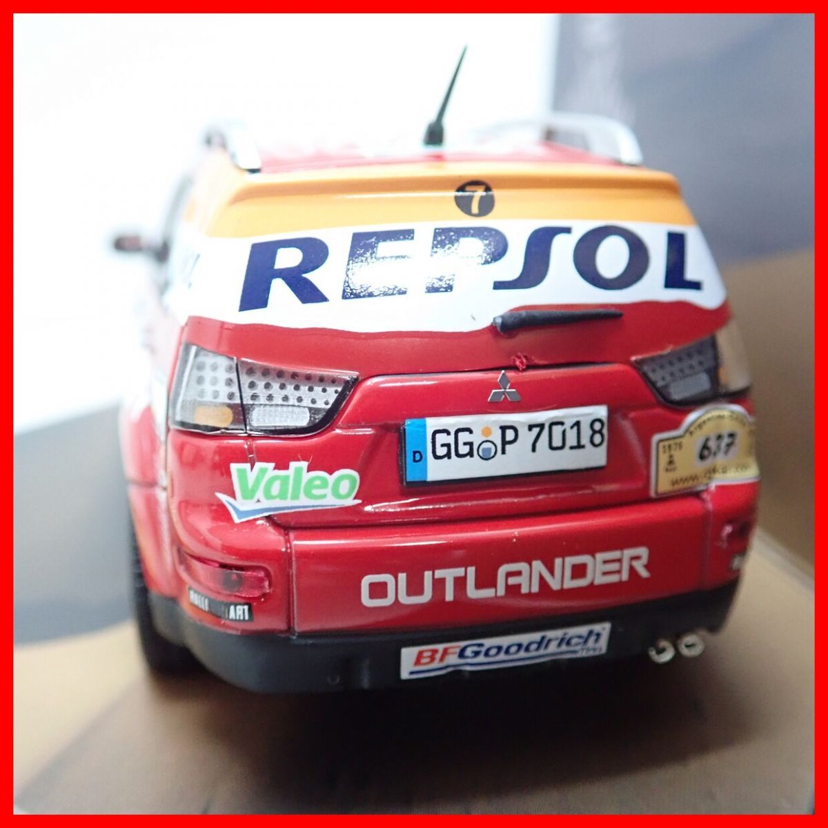 ☆ビテス 1/43 三菱アウトランダー サポートカー 2009 ダカールラリー #637 No.43430 OUTLANDER SUPPORT CAR 2009 DAKAR RALLY VITESSE【10_画像4