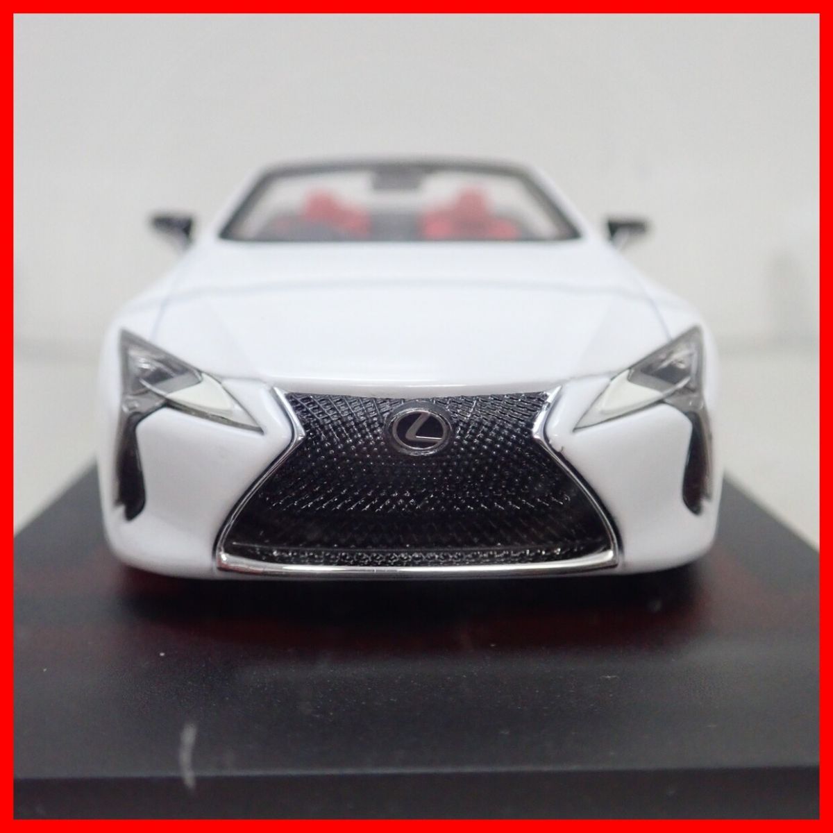 ☆京商 1/43 レクサス LC500 コンバーチブル ホワイト LEXUS LC500 Convertible White KYOSHO【10_画像3