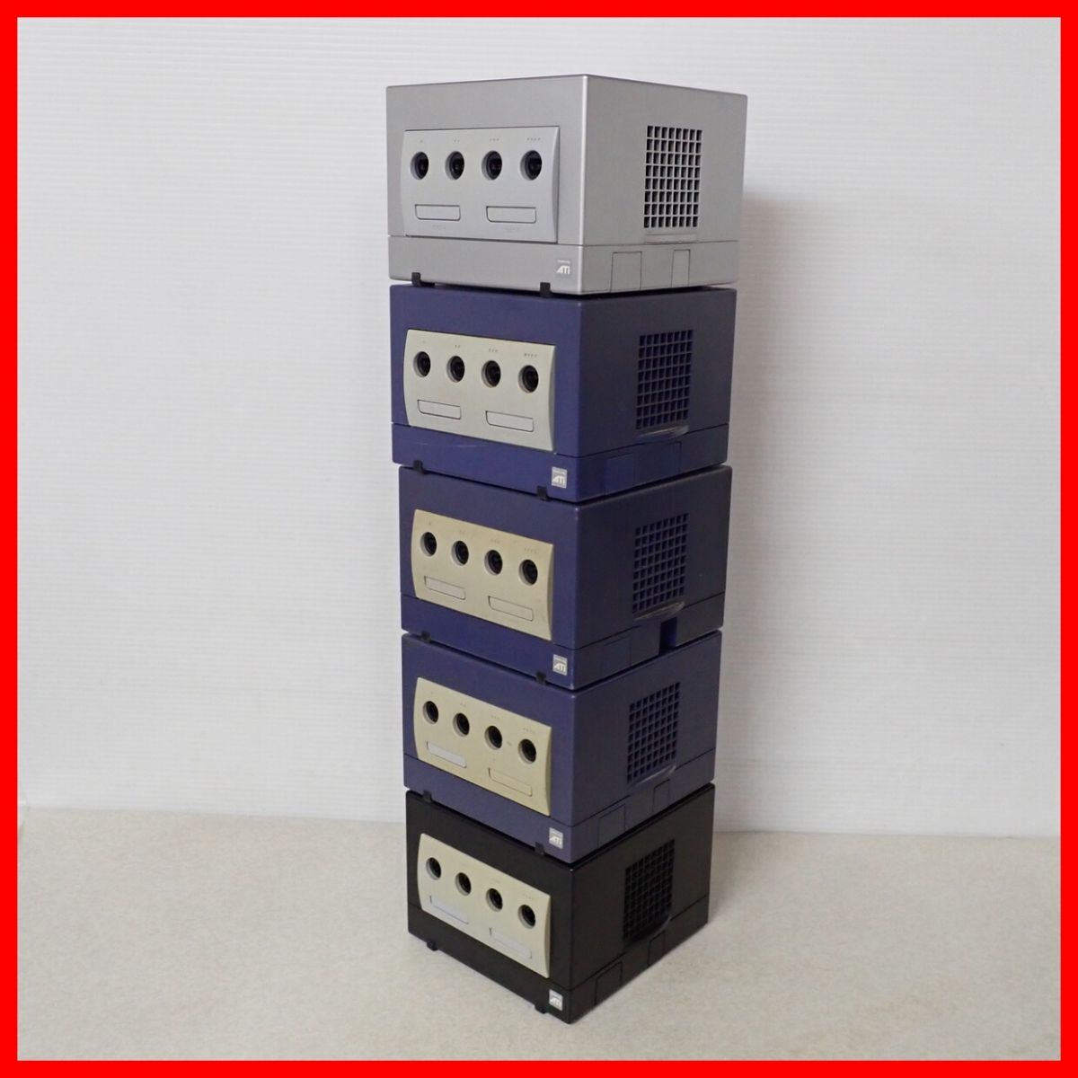 GC Game Cube body orange / violet / black / silver 10 pcs together large amount set Nintendo nintendo Junk [40