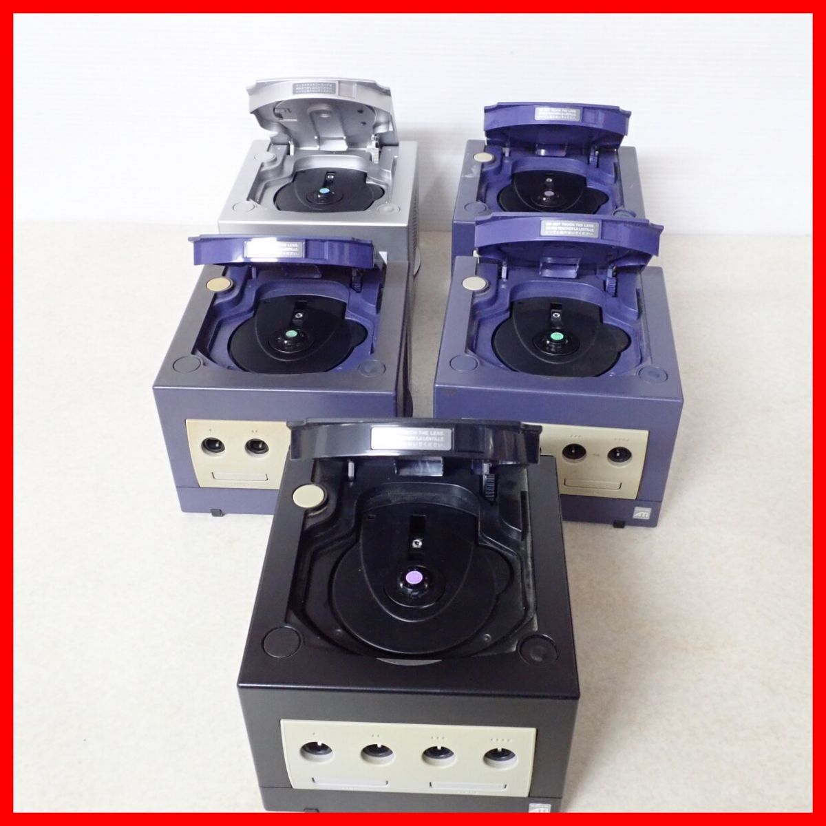 GC Game Cube body orange / violet / black / silver 10 pcs together large amount set Nintendo nintendo Junk [40