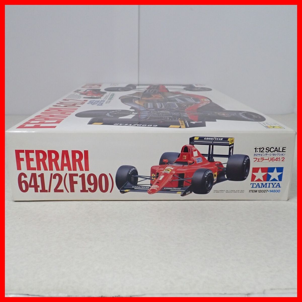 ☆完成品 タミヤ 1/12 フェラーリ 641/2(F190) ITEM 12027 #1 プロスト (リアウイング破損)/#2 マンセル 計2台セット TAMIYA FERRARI 【40の画像2