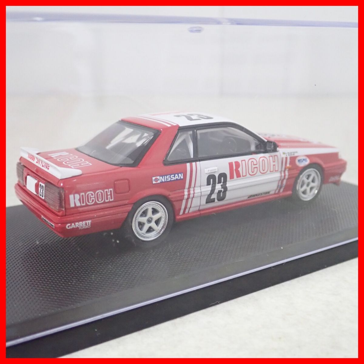 ☆エブロ/京商 1/43 リコー スカイライン Gr.A 1988 #23/スカイライン GTS-R (HR31) NISMO グループA TestCar 1987 #23 計2台セット【10の画像5