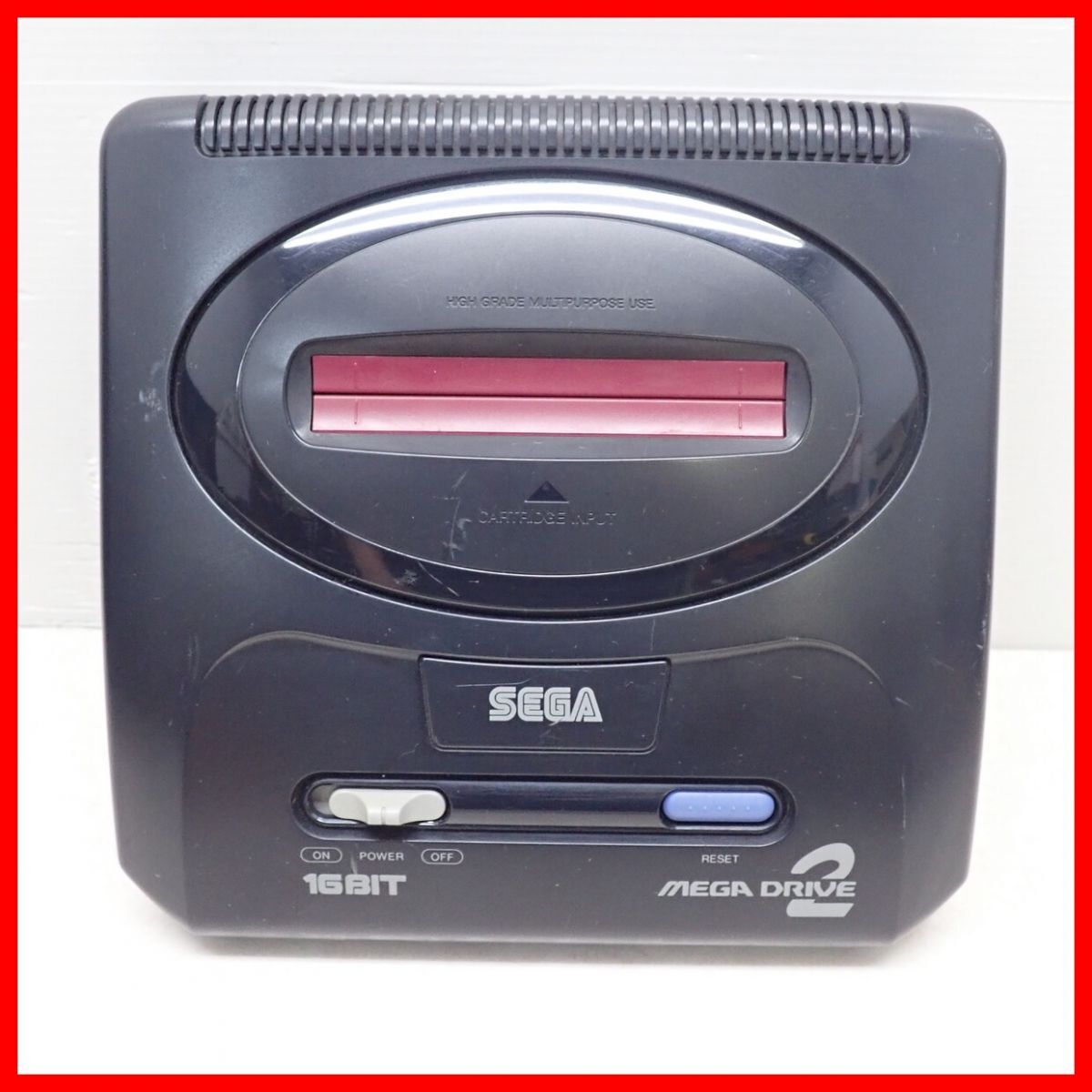 ☆動作品 MD メガドライブ2 本体 HAA-2502 + アイルトン・セナ スーパーモナコGP II 等 ソフト2本 まとめてセット SEGA セガ 箱説付【20の画像2