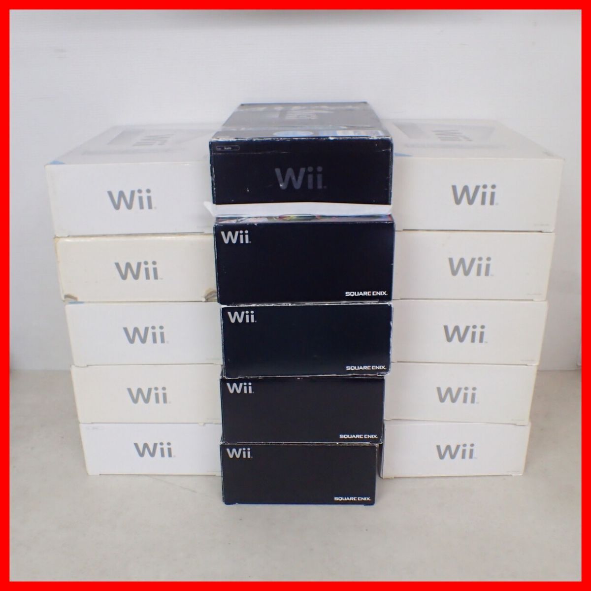 Wii body white / black RVL-001(JPN) 15 pcs together large amount set nintendo Nintendo box attaching [BB