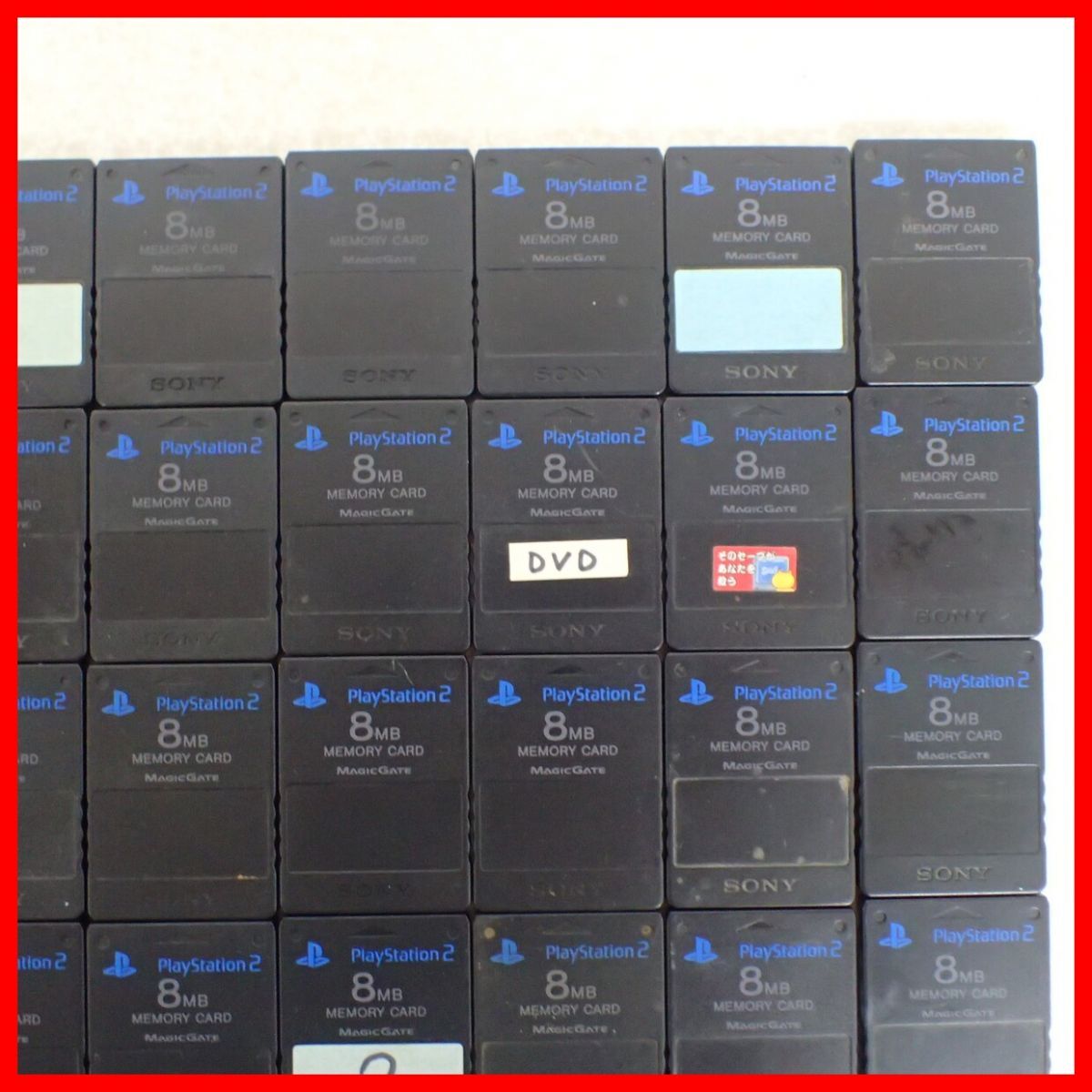 PS2 プレステ2 メモリーカード ブラック まとめて50枚 大量セット ソニー SONY【10_画像3