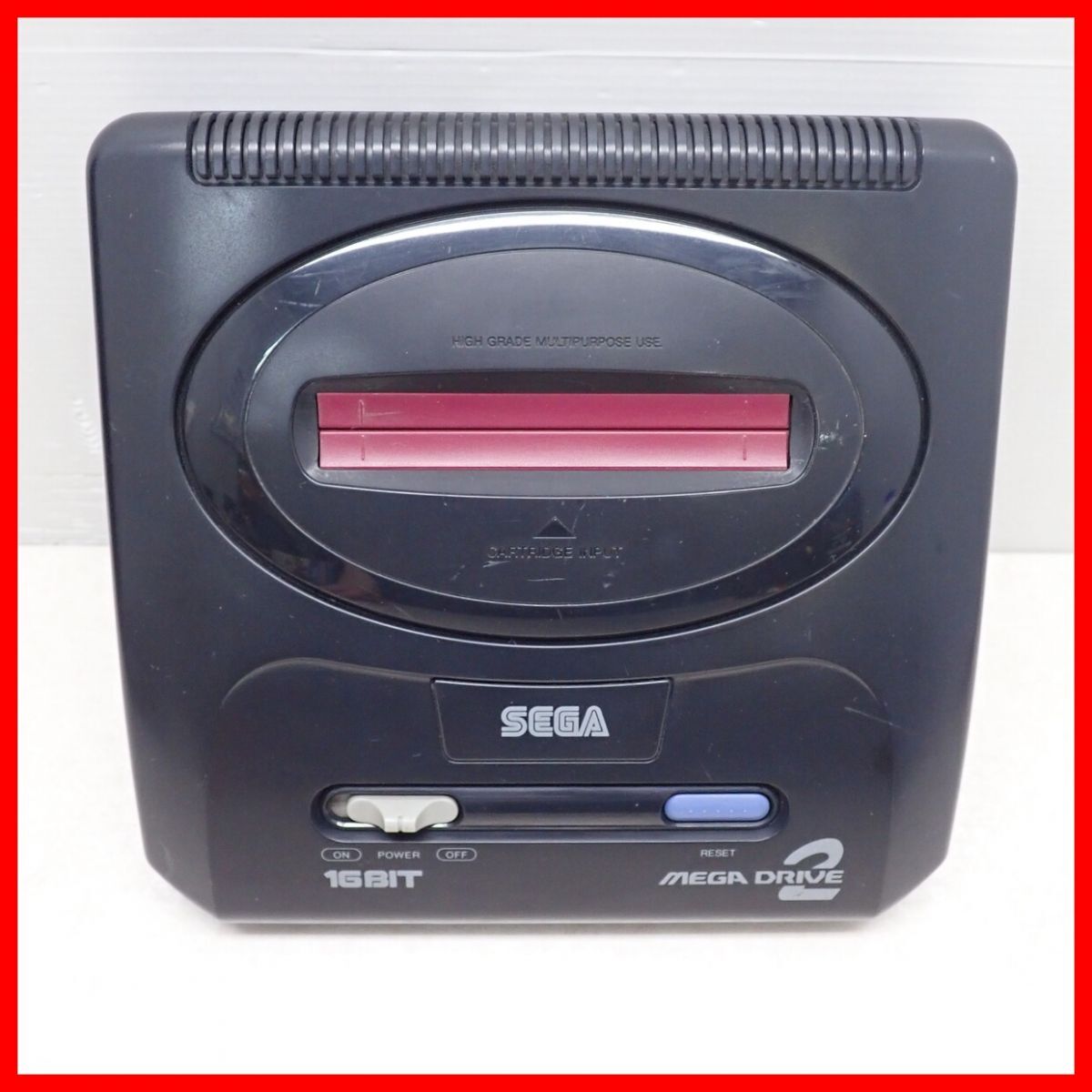 動作品 MD メガドライブ2 本体 HAA-2502 + SUPER HANG-ON スーパーハングオン まとめてセット SEGA セガ MEGA DRIVE2【20の画像2