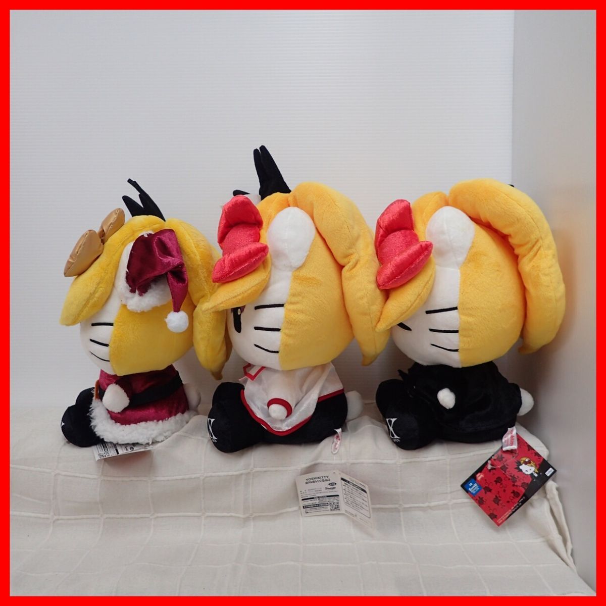 ΣSANRIO ぬいぐるみ YOSHIKITTY X JAPAN BIGぬいぐるみ まとめて3点セット 紙タグ付 サンリオ キティちゃん ヨシキティ【40_画像2