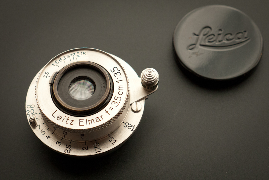 Leica Elmar 35mm f/3.5 Nickel　ライカ　ニッケルエルマー 35mm　純正フロントキャップ付き