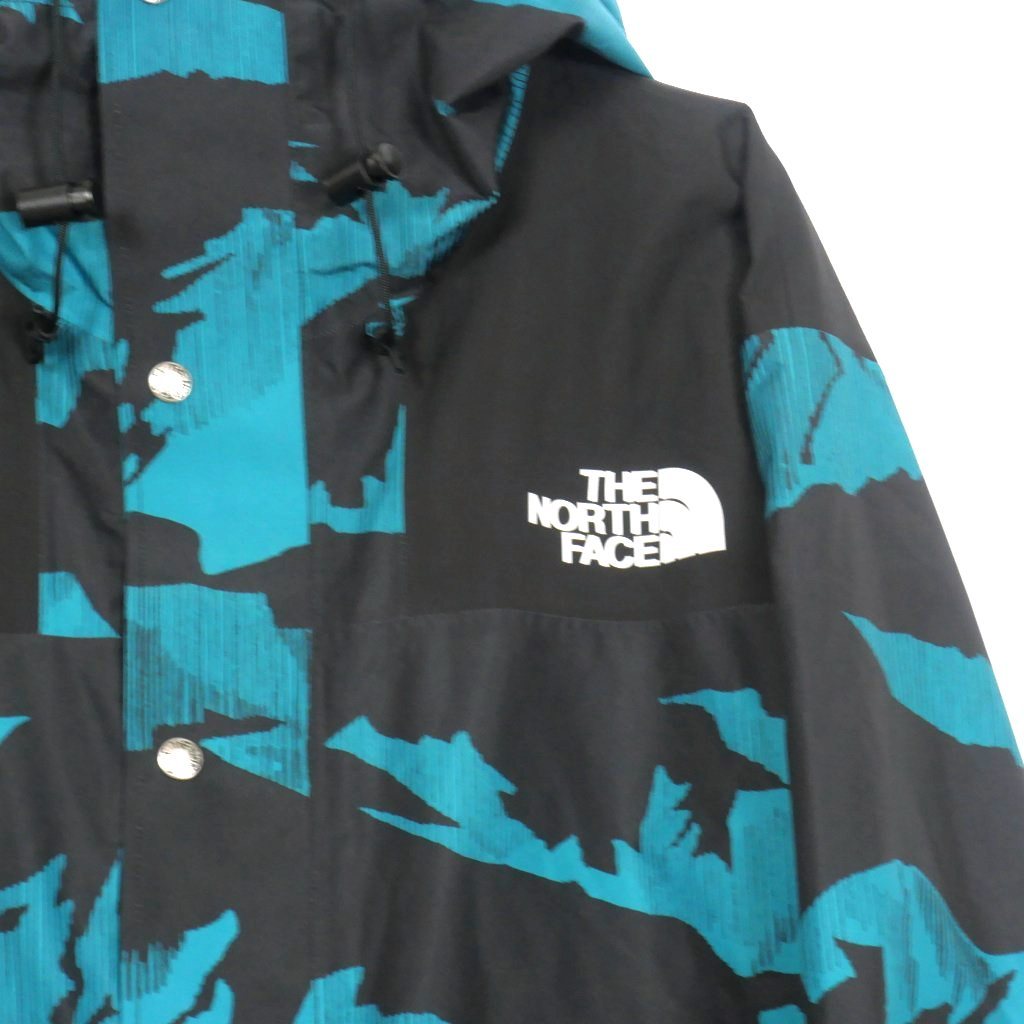 ザノースフェイス THE NORTH FACE 22AW RETRO MOUNTAIN JACKET マウンテンパーカー L ブラック/グリーン 黒/緑 メンズ_画像4