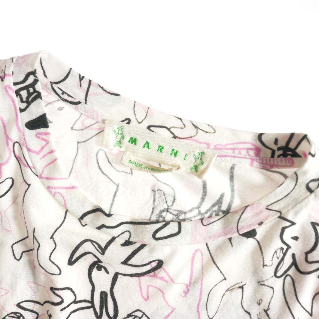 マルニ MARNI 19SS ダンスバニー ロングスリーブTシャツ カットソー 長袖 48 白 ホワイト HUMU0039A0 メンズ_画像5