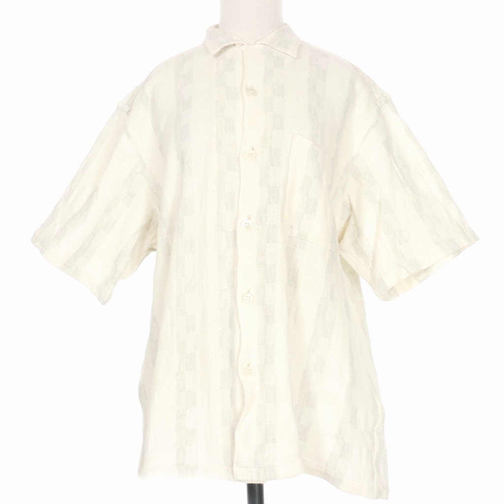 コムデギャルソンオム COMME des GARCONS HOMME ストライプシャツ カットソー 半袖 ホワイト 白 HB-100550 メンズ